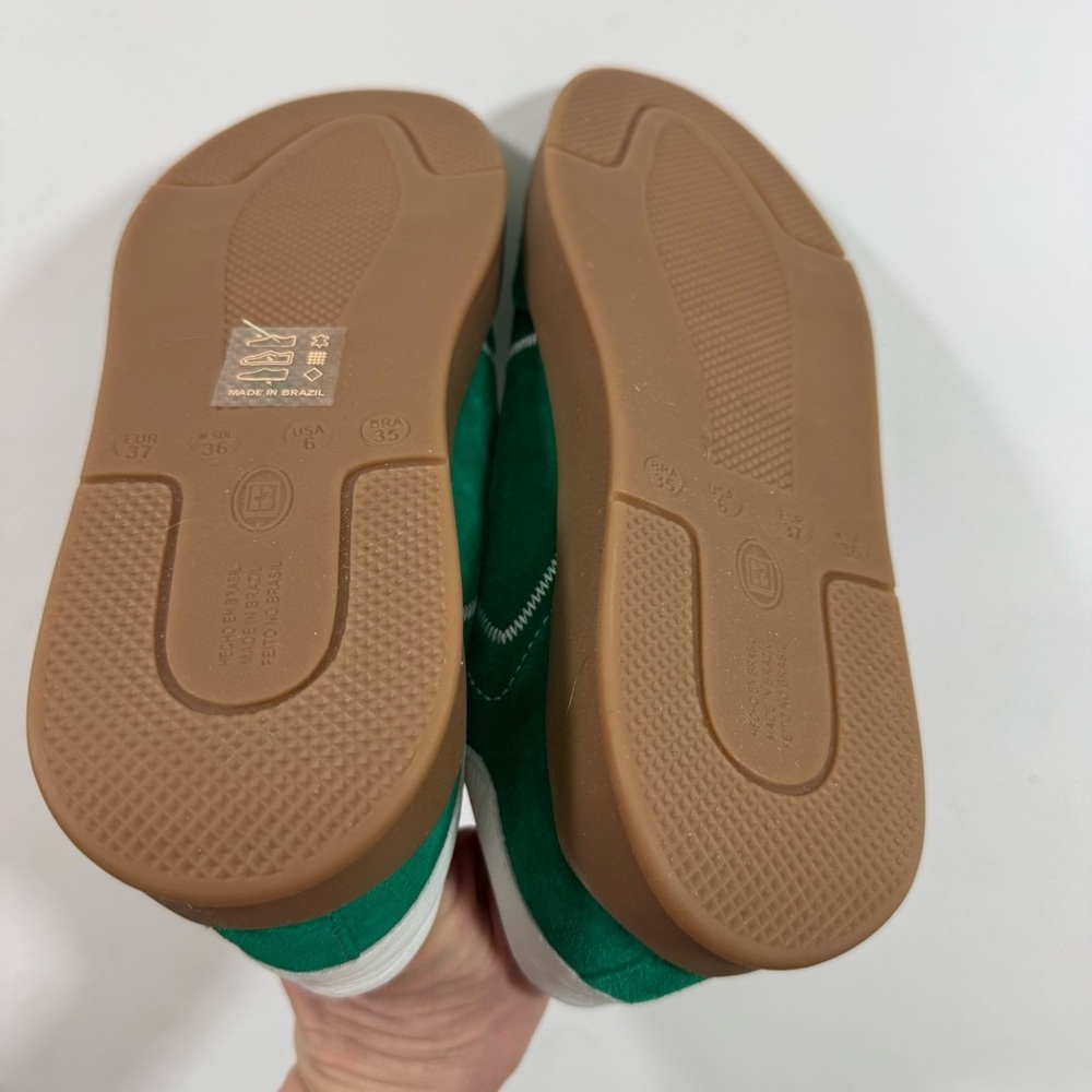 New Cupcakes And Cashmere Suede Sneakers Shoes Green - Picture 4 of 10